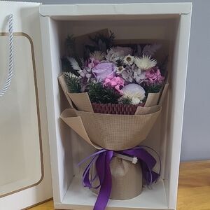 Elegant Purple and Pink Floral Bouquet